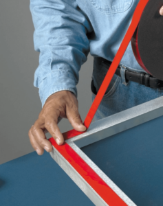 Double sided tape on Steel 
