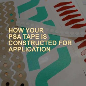 Construction of PSA tape